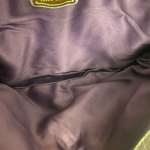 MIU MIU MATALESSE NAPA LEATHER CROSS BODY/SHOULDER BAG - Picture 12 of 13